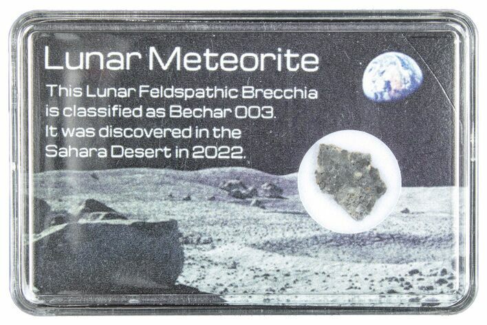 Polished Lunar Meteorite Slice ( g) - Bechar #288377